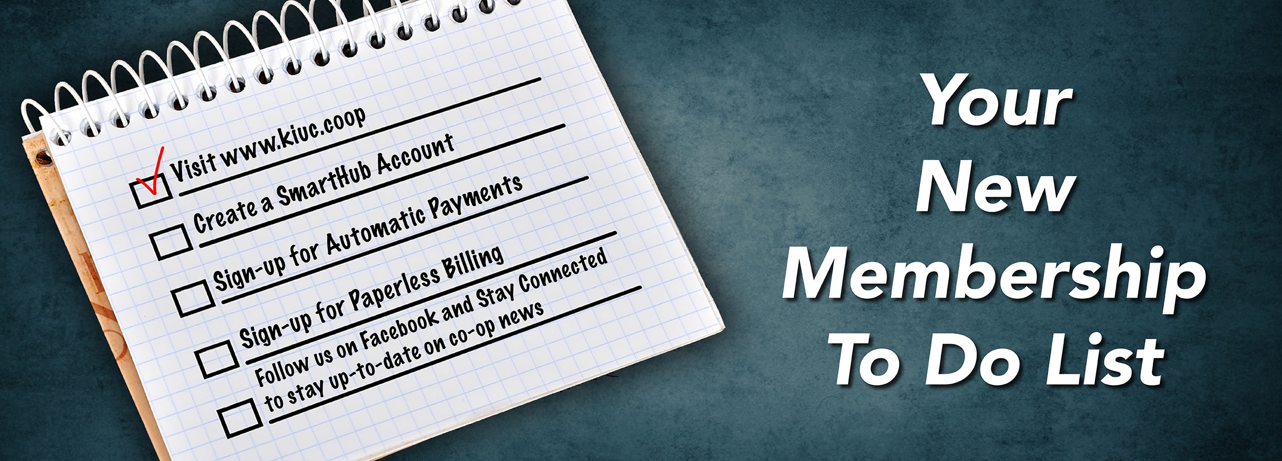 new member checklist
