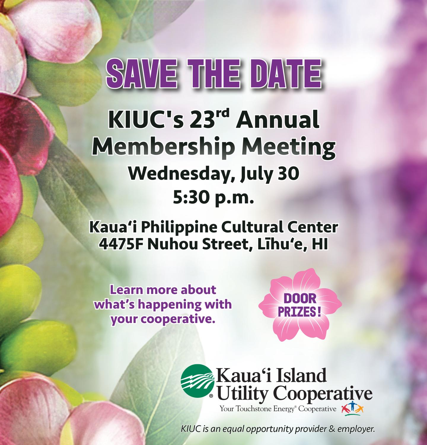 KIUC Annual Meeting flyer
